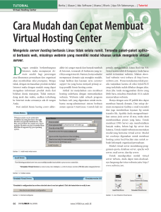 Cara Mudah dan Cepat Membuat Virtual Hosting Center