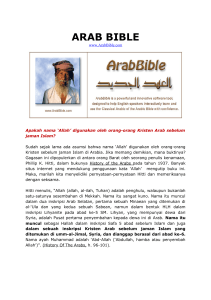 arab bible - Bukti dan Saksi