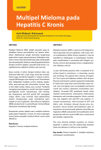 Multipel Mieloma pada Hepatitis C Kronis