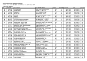 institut sains dan teknologi al-kamal jadwal ujian akhir