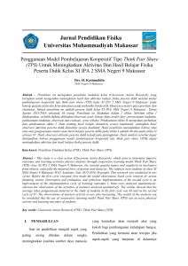Jurnal Pendidikan Fisika Universitas Muhammadiyah Makassar