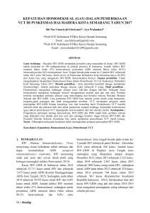 KEPATUHAN HOMOSEKSUAL (GAY) DALAM PEMERIKSAAN VCT