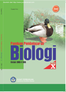 Panduan Pembelajaran Biologi X, Suwarno, 2009