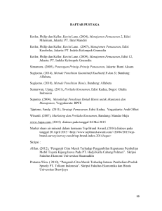 DAFTAR PUSTAKA Kotler, Philip dan Keller, Kevin Lane.