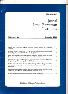 Jurnal Ilmu Pertanian Siti Nurjanah