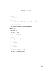 DAFTAR LAMPIRAN LAMPIRAN 1 Data Hasil Uji