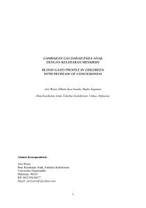 gambaran gas darah pada anak dengan kesadaran
