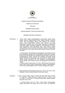 undang-undang republik indonesia nomor 32 tahun 2004 tentang