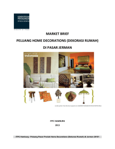 market brief peluang home decorations (dekorasi rumah) di pasar