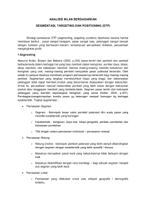 analisis iklan berdasarkan segmentasi, targeting dan positioning (stp)