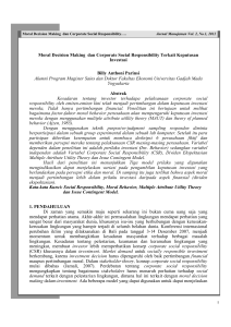 Moral Decision Making dan Corporate Social Responsibility Terkait