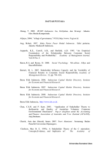 DAFTAR PUSTAKA Abeng, T. 2005. BUMN Indonesia: Isu