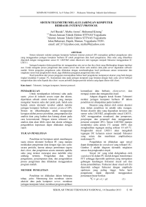 sistem telemetri melalui jaringan komputer