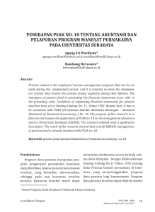 penerapan psak no. 18 tentang akuntansi dan pelaporan