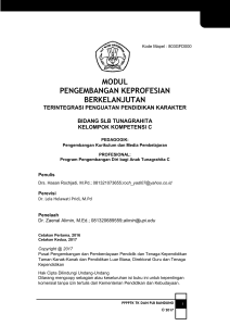 modul pengembangan keprofesian berkelanjutan