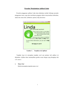 Prosedur Menjalankan Aplikasi Linda