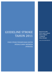 GUIDELINE STROKE TAHUN 2011