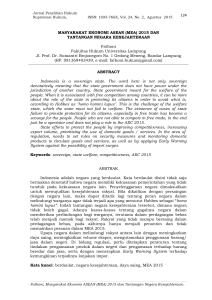 124 MASYARAKAT EKONOMI ASEAN (MEA) 2015