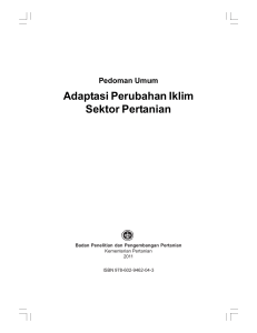 Adaptasi Perubahan Iklim Sektor Pertanian