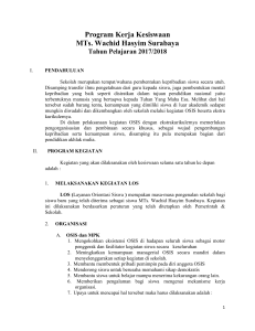 Program Kerja Kesiswaan MTs. Wachid Hasyim Surabaya