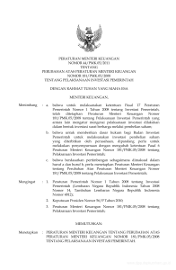 PERATURAN MENTERI KEUANGAN NOMOR 44/PMK.05/2011