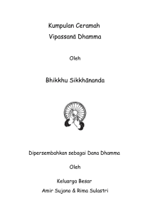 Kumpulan Ceramah Vipassanā Dhamma Bhikkhu