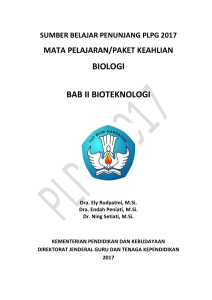 biologi bab ii bioteknologi - Sertifikasi Guru Rayon UNS