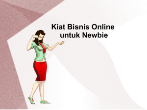 Kiat Bisnis Online untuk Newbie