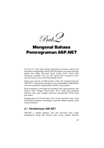 Mengenal Bahasa Pemrograman ASP.NET