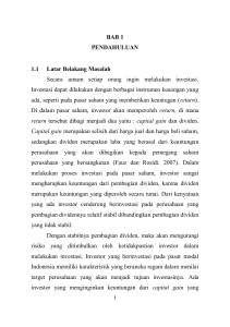 BAB 1 PENDAHULUAN 1.1 Latar Belakang Masalah Secara umum