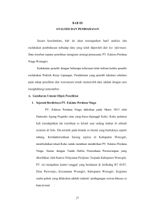 27 BAB III ANALISIS DAN PEMBAHASAN Secara keseluruhan, bab