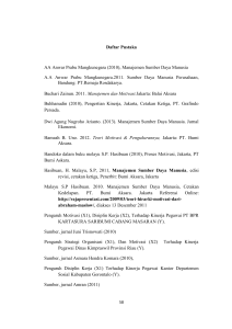 Daftar Pustaka AA Anwar Prabu Mangkunegara (2010), Manajemen