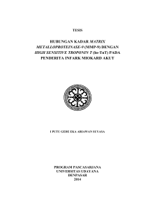 (MMP-9) DENGAN HIGH SENSITIVE TROPONIN T (hs