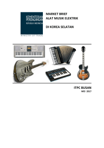 itpc busan market brief alat musik elektrik di korea selatan