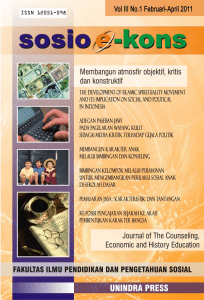 Jurnal SOSIO e-KONS - e-Journal Universitas Indraprasta PGRI