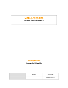 modul website - Jaringan Pelajar Aceh