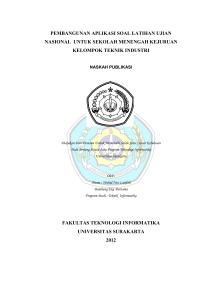 pembangunan aplikasi soal latihan ujian nasional untuk sekolah