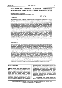 REKONSTRUKSI SUMBER ELEKTRON - ANSN