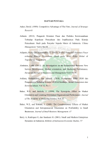 DAFTAR PUSTAKA Aaker, David. (1989). Competitive Advantage of