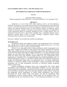 lnovasi Pendidikan Jilid 1l, Nomor 1, Mei 2010, halaman 16