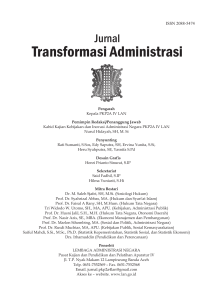 Jurnal Transformasi Administrasi