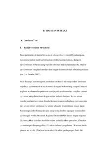 II. TINJAUAN PUSTAKA A. Landasan Teori 1. Teori Perubahan