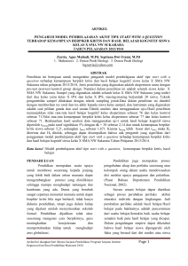 Baiq Zurriatul Aula-Pengaruh Model