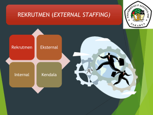 rekrutmen (external staffing)