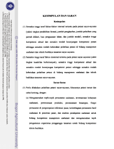 Faktor-Faktor yang Berhubungan dengan Kebutuhan Pelatihan