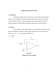 TEORI APLIKASI OP-AMP