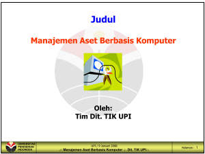 Manajemen Aset - Direktori File UPI