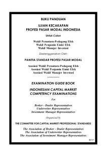 buku panduan ujian kecakapan profesi pasar modal indonesia