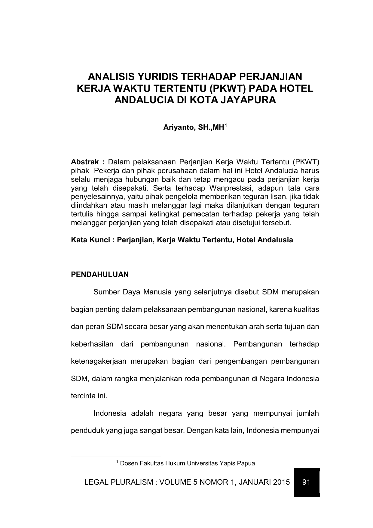 Contoh Surat Perjanjian Kerja Di Malaysia