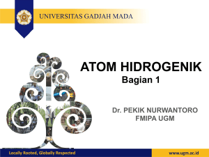 atom hidrogenik - fisika kuantum